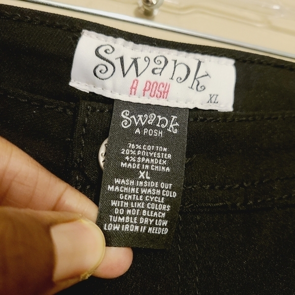 Swank A Posh | Women's Black Stretchy Skinny Jeans (Size XL) - Picture 4 of 11